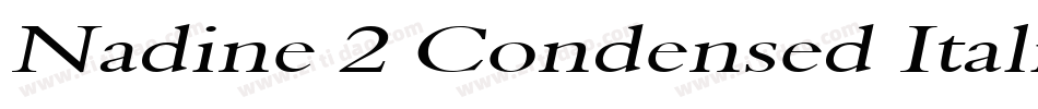 Nadine 2 Condensed Italic字体转换
